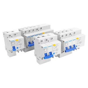 Earth Leakage Circuit Breaker 1 63A 230V 400V AC DZ47LE 1 2 3 4 Poles With Overload ELCB RCBO RCD C Type