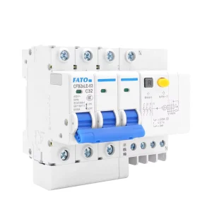 Earth Leakage Circuit Breaker 3P CFB2sLE 30mA 6kA 400V Overload Protector with Miniature RCCB 6A-63A Rated Copper Material