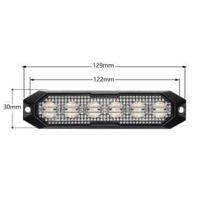 Easy Fitting 4Led Smoke Lens Side Marker Light Amber Red White Front Indicator Clearance Lamp Feux De Gabarit for Truck Van