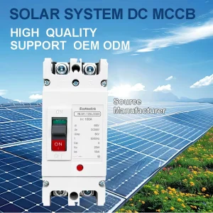 EcoNewlink NLM1Z-250/2300 200A 48V DC Waterproof 150A 400A 25KA Breaking Capacity Electronic Trip Unit MCCB China Factory