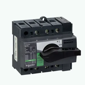 Electric 28908 3 Pole 100A Load Break Isolator AC23A 55kW Motor Disconnect Switch Safe Isolation