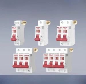 Electric AC DC Miniature Circuit Breaker MCB Air Switch Circuit Protector 30kA Breaking Capacity Copper Material DIN Rail