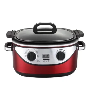 Electric Household Portable Multi Functional Cooker with Warm Slow Cooker Stew Sear Sous Vide Yogurt Function Made in China