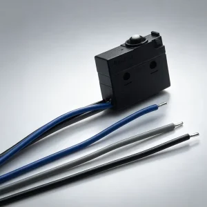 Electric SPDT Micro Switch Without Lever Arm 3Pin AC 5A 125V 250V IP67 Waterproof Micro Limit Switches with 300mm Wire