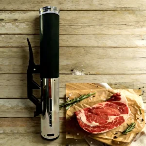 Electric Sous Vide Machine with LED Display Food Grade Stainless Steel Portable for Multifunctional Quiet Slow Cooking