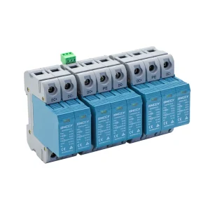 Electric Surge Protector 2p 3p DC Arrester Device 20ka 40ka Surge Protector SPD