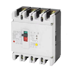 Electric Three Phase Four Wire Circuit Breaker with Leakage Protector Plastic Shell 250A 35/50ka Breaking Capacity 400V