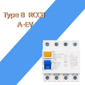 Electric Vehicle Charger 4P RCBO TYPE A EV R80 40A 30mA Anti DC Component Earth Leakage Circuit Breaker