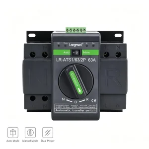 Electrical Automatic Transfer Switch ATS CB Grade Dual Power Three Phase 6kA Breaking Capacity OEM Service