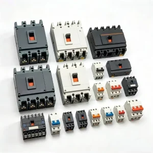 Electrical Circuit Breaker Assortment Mini MCB Molded Case MCCB Air ACB Earth Leakage Circuit Breaker Din Rail Mount Safety