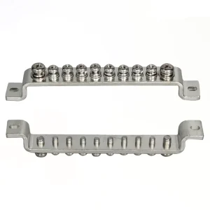 Electrical Copper Bus Bars Power Distribution Equipment Earth Bus Bars with Custom Holes Low Voltage Busbar Connector