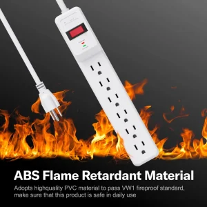 Electrical Extension Socket 6 Outlets Multi Socket Plug ETL Standard Universal Travel Adapter Power Bar