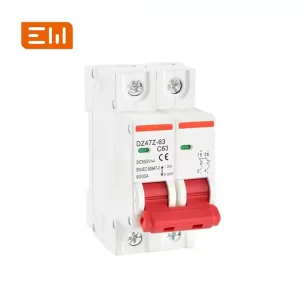 Electrical MCB 20A Miniature Circuit Breaker 120V 240VAC 2 Pole for Home Lighting Inverter Power Supply MCCB Circuit Breaker