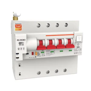 Electrical Miniature Circuit Breaker 4 Pole 20Amp Smart Life Timer Control Zigbee Smart Breaker DIN