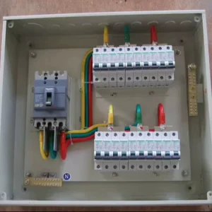 Electrical Steel Distribution Box for Industrial Low Voltage Systems 12 Sockets Customizable Size Enclosure