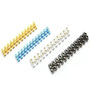 Electrical Terminal Blocks 3A Cable Connector Screw Terminal PE PP PA Material White ISO CE Certified