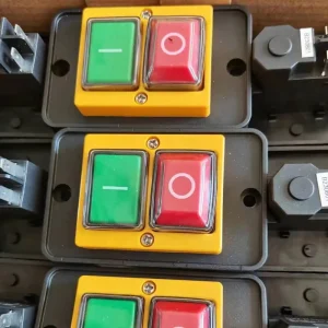 Electromagnetic Plastic Push Button Switch with Undervoltage Protection IP53 Rated 2 Pole 16A/250V