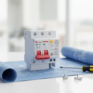 Electronic residual current circuit breaker DZ47LE 63-2P C63A miniature circuit breaker low voltage miniature circuit breaker