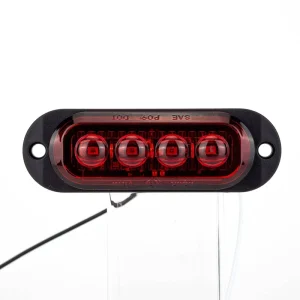 Emark DOT 4 LED Side Marker Light Trailer Clearance Lamp Waterproof Indicator Turn Signal Tail Light for Truck Lorry RV
