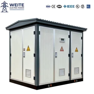 European Type Oil Immersed Transformer Prefabricated Substation Power Distribution Equipment 315kVA 10/0.4kV Three Phase 50Hz
