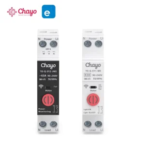 Ewelink Wifi Smart Miniature Circuit Breaker Switch 1P+N 63A 90-240V Energy Kwh Meter Control for Commercial Application