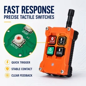 F21-2S 2 Keys Single Speed Truck Crane Industrial Wireless Radio Remote Control Switches