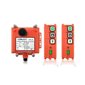 F21 2S Industrial Wireless Remote Control Switch Waterproof Anti Shock FCC Certified Plastic for Crane Hoist Winch Telecontrol