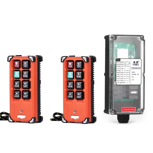 F21-E2B 6 Single Speed Buttons Industrial Wireless Remote Control with Key Switch 10A 220V Wireless Remote Control Switch