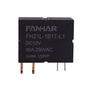 FANHAR FH21L Heavy Duty High Current Relay 90A 250VAC 1A 1B SPDT PCB Mount Large Terminal Electromagnetic Power Relay