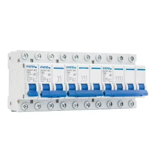 FATO DZ47 63 MCB Miniature Circuit Breaker 6a 10a 16a 32a 40a 63a 1p 2p 3p 4p Single Three phase Electrical Mini Circuit Breaker