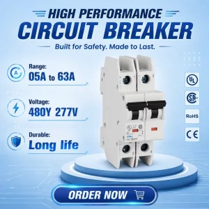 FAZ-C8/2-RT FAZ Series 8A 2P High Performance Miniature Circuit Breakers with Fault Protection for Electrical Safety