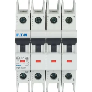 FAZ Series N 40A 4P 400V Low Voltage Miniature Circuit Breaker MCB for Industrial Power Distribution