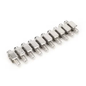 FBI 10 6 Fixed Bridge for 6mm Terminal Blocks 10 Position Jumper Bar for Modular DIN Rail Terminal Connectors