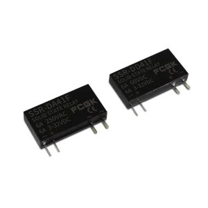 FCGK 280VAC Slim Solid State SSR Relay DC AC 41F-C2 Input 5-24V 1NO 2A/6A Miniature 220V DC DC High Power Sealed Protector