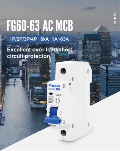 FG60-63 AC Miniature Circuit Breaker MCB 6kA 1P 16A