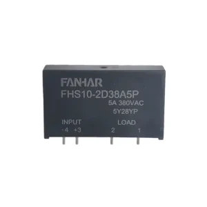 FHS10 Series Solid State Relay 5A 75VAC to 440VAC PCB Mount Mini SSR Module Size 44.5*10.5*26.0mm