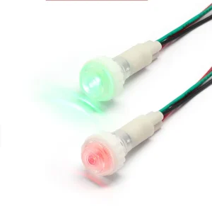 FILN 10mm Panel Equipment Indicator Lights 12V 24V Wired LED Waterproof Red Green Pilot Signal Lamp