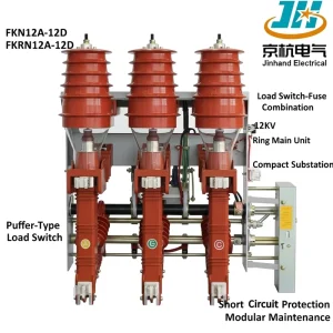 FK(R)N12A 12D 3-Pole Copper Steel Load Break Switch Fuse Combination 50Hz for Indoor Industrial Power Distribution