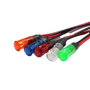 FLIN 8mm 12mm LED Indicator Light 12V 24V Plastic Motorcycle Turn Signal Parking Spot Light