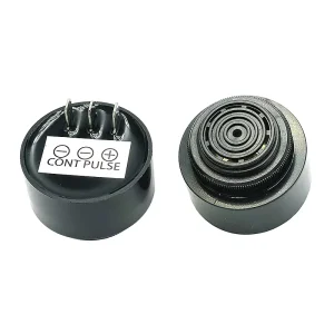 FSD-4310 Piezoelectric Active Buzzer Three Pin Plug-In Screw Terminal Dual Tone 12V 24V Alarm Continuous Intermittent Sound