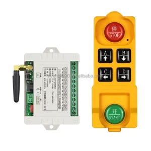 FSK 4 Channel 10A Relay DC 12V 24V 36V 220V 420 450MHz Wireless Remote Control Switch Receiver Transmitter for Motor Lights