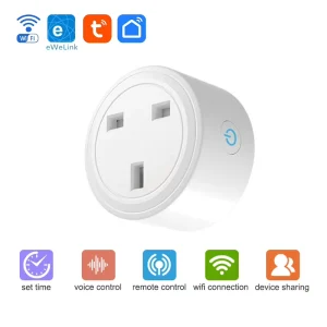 FY41 UK Standard Ewelink WiFi Remote Control Smart Plug Google Assistant Support Energy Saving 10/16A Universal Use Energy