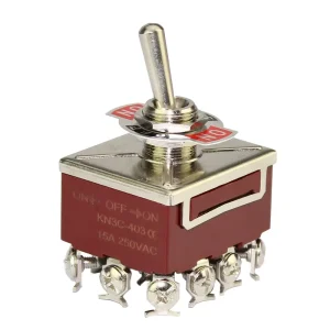 Factory 125V Metal Momentary Toggle Switch ON OFF SPDT Type for Electrical Equipment