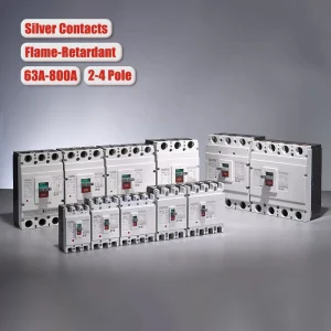 Factory 2P 3P 4P 400V 415V 100A 400A 800A AC MCCB 63A 100A 150A 250A 350A 400A 630A 800A Molded Case Circuit Breaker
