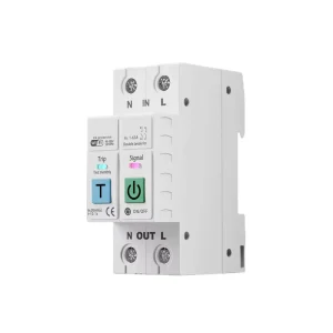 Factory 63A Wifi Smart Energy Power Consumption 2P Circuit Breaker with Leakage Protection Time Relay Switch App Control