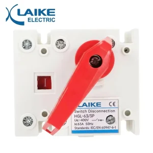Factory AC 400V 63A 3 Phase Low Voltage Load Isolation Disconnector Switch Model HGL-63/3P