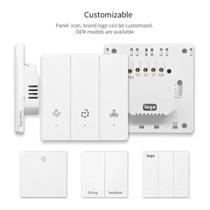 Factory App Remote Control Timer 2 Way Voice Control with Alexa Google Home Yandex Neutral Tuya ZigBee Wall Switch