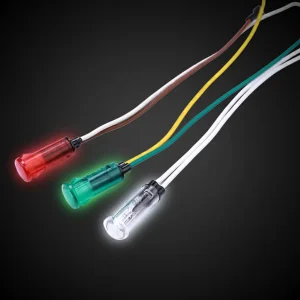Factory Bulk Supply of LED Indicator Lights Waterproof Durable Plastic Signal Light with Wire