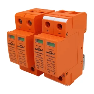 Factory Direct 2P DC400V 1000V 20-40kA Anti thunder Surge Suppression SPD Surge Protection Device for Solar PV Combiner Box CE