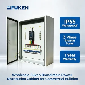 Factory Direct 3 Phase Breaker Distribution Cabinet IP55 Protection Low Voltage Power Panel Box with 1 Year Warranty